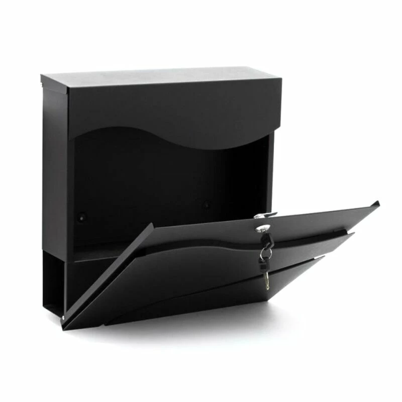 Briefkasten SCHWARZ Zeitungsfach Wandbriefkasten Postkasten Düsseldorf 3 Briefkasten SCHWARZ Zeitungsfach Wandbriefkasten Postkasten Düsseldorf – Bild 3