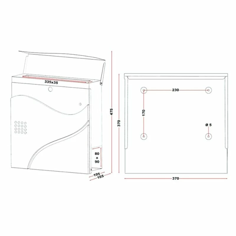 Briefkasten SCHWARZ Zeitungsfach Wandbriefkasten Postkasten Düsseldorf 7 Briefkasten SCHWARZ Zeitungsfach Wandbriefkasten Postkasten Düsseldorf – Bild 7