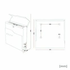 Briefkasten SCHWARZ Zeitungsfach Wandbriefkasten Postkasten Hennef -Türschilder aus Edelstahl Geschäft briefkasten schwarz zeitungsfach wandbriefkasten postkasten hennef7