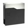 Briefkasten SCHWARZ Zeitungsfach Wandbriefkasten Postkasten Montabaur
