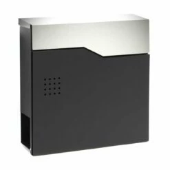 Briefkasten SCHWARZ Zeitungsfach Wandbriefkasten Postkasten Montabaur