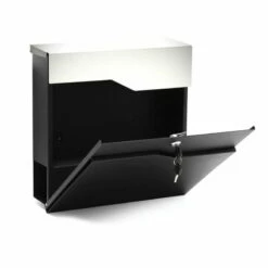 Briefkasten SCHWARZ Zeitungsfach Wandbriefkasten Postkasten Montabaur 9 Briefkasten SCHWARZ Zeitungsfach Wandbriefkasten Postkasten Montabaur -Türschilder aus Edelstahl Geschäft briefkasten schwarz zeitungsfach wandbriefkasten postkasten montabaur3