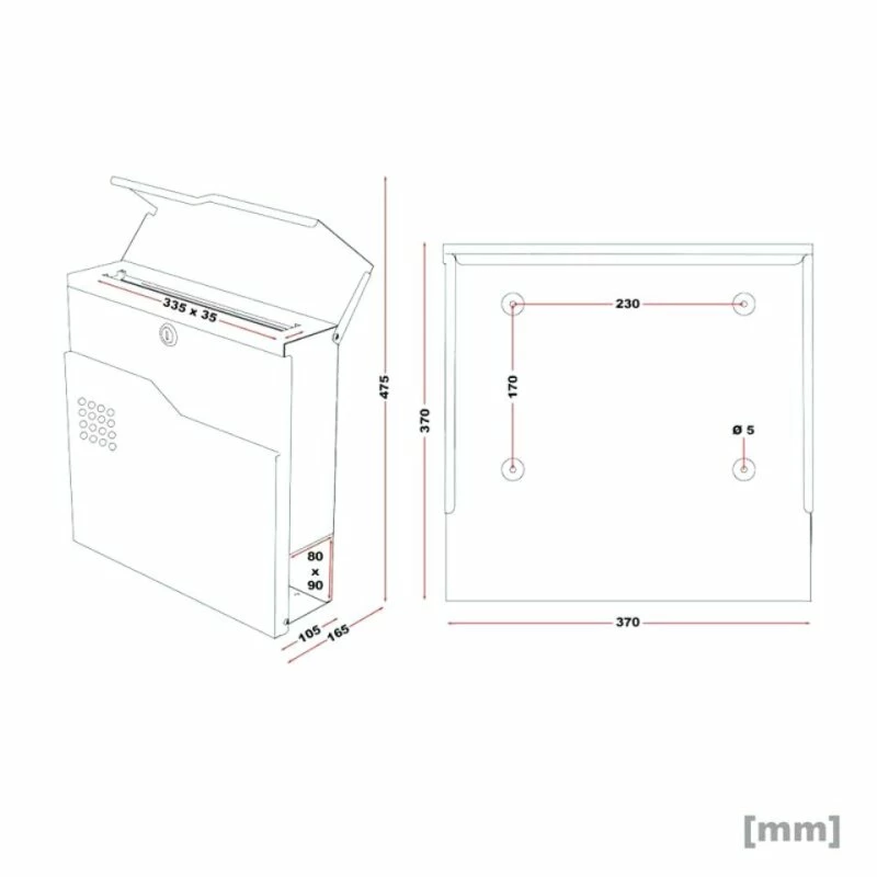 Briefkasten SCHWARZ Zeitungsfach Wandbriefkasten Postkasten Montabaur 7 Briefkasten SCHWARZ Zeitungsfach Wandbriefkasten Postkasten Montabaur – Bild 7