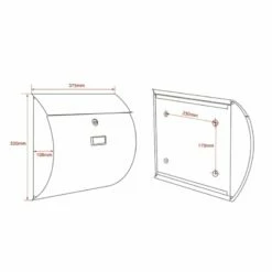 Briefkasten SILBER Wandbriefkasten Postkasten Auerbach -Türschilder aus Edelstahl Geschäft briefkasten silber wandbriefkasten postkasten auerbach6