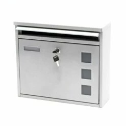 Briefkasten SILBER Wandbriefkasten Postkasten Fürth -Türschilder aus Edelstahl Geschäft briefkasten silber wandbriefkasten postkasten fuerth4