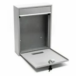 Briefkasten SILBER Wandbriefkasten Postkasten Ulm -Türschilder aus Edelstahl Geschäft briefkasten silber wandbriefkasten postkasten ulm6