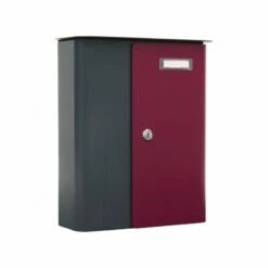 Briefkasten Splashy Anthrazit Berry