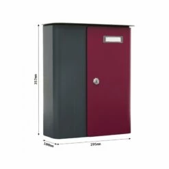 Briefkasten Splashy Anthrazit Berry -Türschilder aus Edelstahl Geschäft briefkasten splashy anthrazit berry3