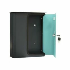 Briefkasten Splashy Anthrazit Türkis -Türschilder aus Edelstahl Geschäft briefkasten splashy anthrazit tuerkis7