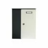 Briefkasten Splashy Anthrazit Weiß