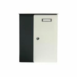 Briefkasten Splashy Anthrazit Weiß