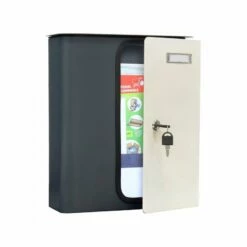 Briefkasten Splashy Anthrazit Weiß -Türschilder aus Edelstahl Geschäft briefkasten splashy anthrazit weiss5