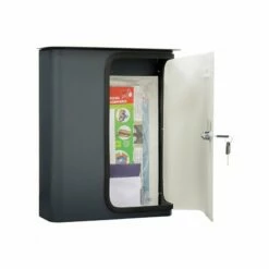 Briefkasten Splashy Anthrazit Weiß -Türschilder aus Edelstahl Geschäft briefkasten splashy anthrazit weiss6