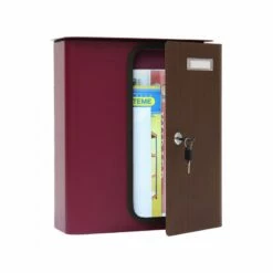 Briefkasten Splashy BERRY Tür Holzoptik -Türschilder aus Edelstahl Geschäft briefkasten splashy berry tuer holzoptik5