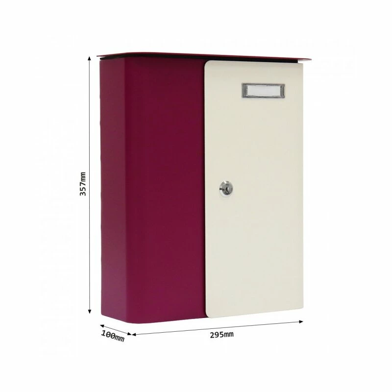 Briefkasten Splashy Berry Weiß 2 Briefkasten Splashy Berry Weiß – Bild 2