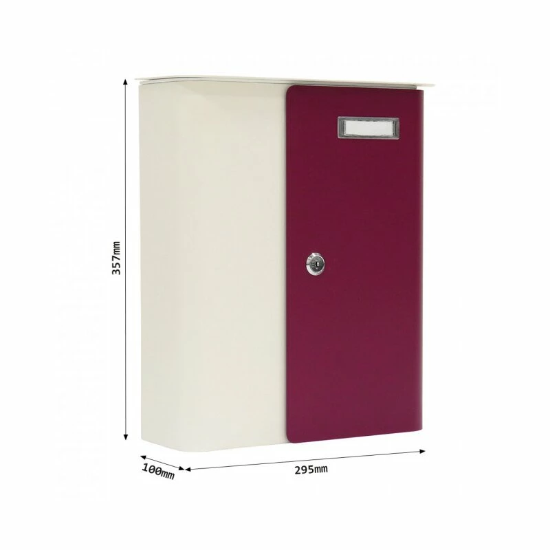 Briefkasten Splashy Weiß Berry 3 Briefkasten Splashy Weiß Berry – Bild 3