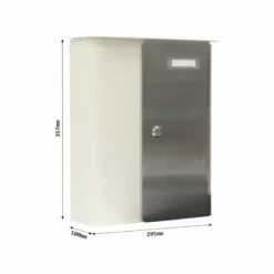 Briefkasten Splashy Weiß Edelstahl -Türschilder aus Edelstahl Geschäft briefkasten splashy weiss edelstahl2