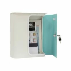 Briefkasten Splashy Weiß Türkis -Türschilder aus Edelstahl Geschäft briefkasten splashy weiss tuerkis6