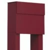 Briefkasten Standbriefkasten Cube Rot RAL 3004