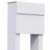 Briefkasten Standbriefkasten Cube Weiß RAL 9016