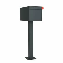 Briefkasten Standbriefkasten Square Anthrazit RAL 7016 -Türschilder aus Edelstahl Geschäft briefkasten standbriefkasten square anthrazit ral 70164