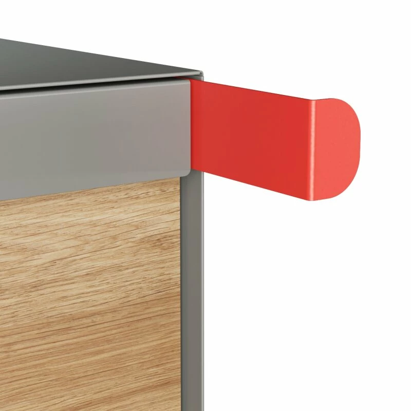 Briefkasten Standbriefkasten Square Grau Metallic RAL 9007 Mit HPL-Front 5 Briefkasten Standbriefkasten Square Grau Metallic RAL 9007 Mit HPL-Front – Bild 5