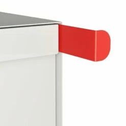 Briefkasten Standbriefkasten Square Weiß RAL 9016 -Türschilder aus Edelstahl Geschäft briefkasten standbriefkasten square weiss ral 90165