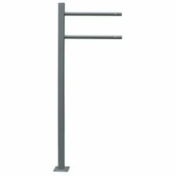 Briefkasten Standfuß Briefkastenständer Ständer Freistehend Eckig Anthrazit RAL 7016