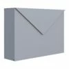 Briefkasten Wandbriefkasten Blitz Grau Metallic RAL 9007