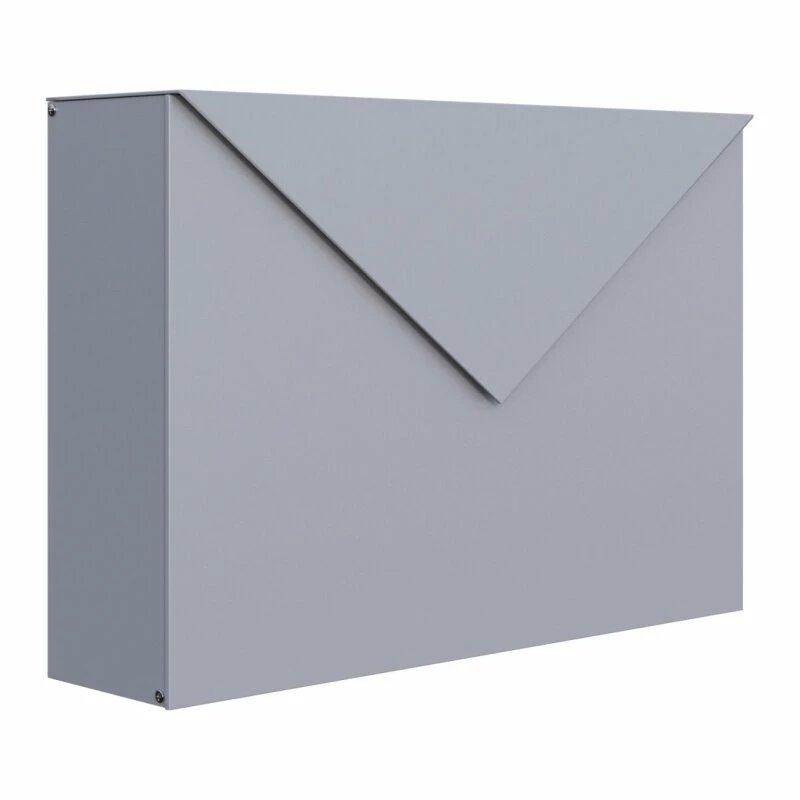 Briefkasten Wandbriefkasten Blitz Grau Metallic RAL 9007 1 Briefkasten Wandbriefkasten Blitz Grau Metallic RAL 9007