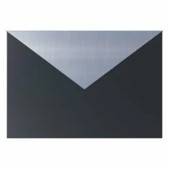 Briefkasten Wandbriefkasten Blitz Schwarz RAL 9005 Mit Edelstahlklappe -Türschilder aus Edelstahl Geschäft briefkasten wandbriefkasten blitz schwarz ral 9005 mit edelstahlklappe2