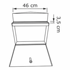Briefkasten Wandbriefkasten Blitz Weiß RAL 9016 Mit Edelstahlklappe -Türschilder aus Edelstahl Geschäft briefkasten wandbriefkasten blitz weiss ral 9016 mit edelstahlklappe4