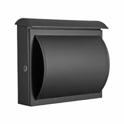 Briefkasten Wandbriefkasten Briefbox Grafit