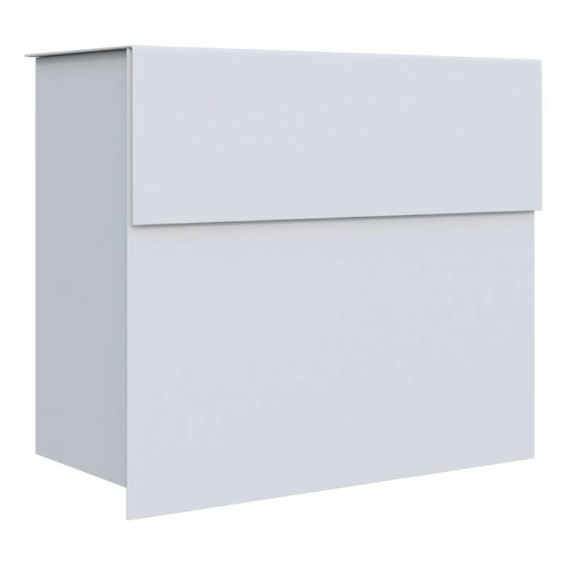 Briefkasten Wandbriefkasten Cube Weiß RAL 9016 1 Briefkasten Wandbriefkasten Cube Weiß RAL 9016