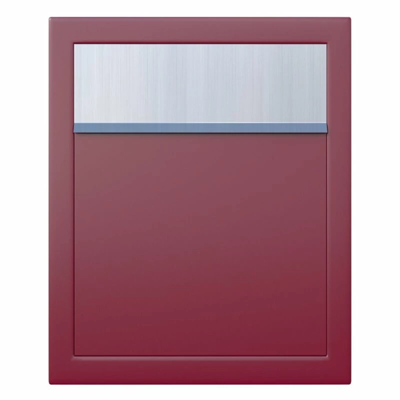 Briefkasten Wandbriefkasten Dream Rot RAL 3004 Mit Edelstahlklappe 2 Briefkasten Wandbriefkasten Dream Rot RAL 3004 Mit Edelstahlklappe – Bild 2