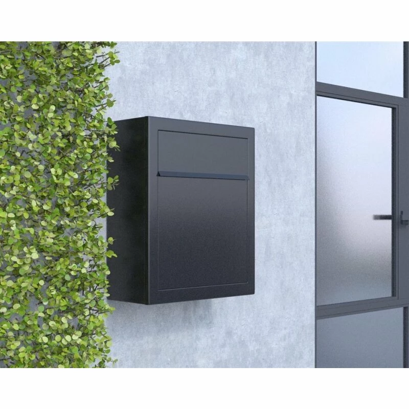 Briefkasten Wandbriefkasten Dream Rot RAL 3004 Mit Edelstahlklappe 6 Briefkasten Wandbriefkasten Dream Rot RAL 3004 Mit Edelstahlklappe – Bild 6