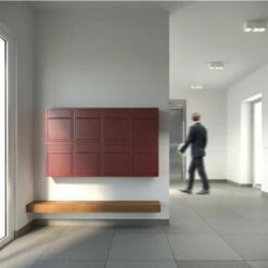 Briefkasten Wandbriefkasten Dream Rot RAL 3004 -Türschilder aus Edelstahl Geschäft briefkasten wandbriefkasten dream rot ral 30049