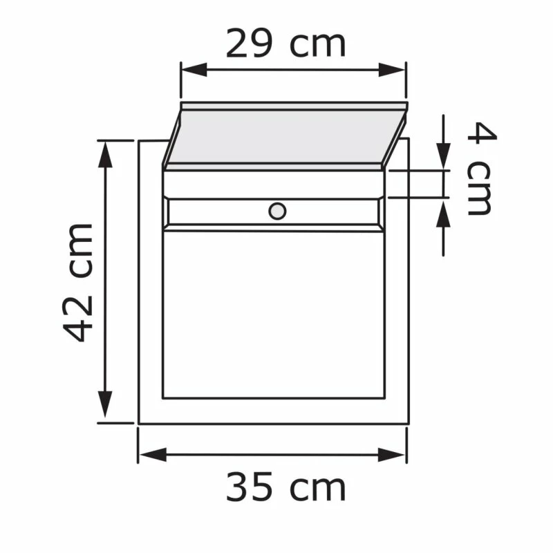 Briefkasten Wandbriefkasten Dream Schwarz RAL 9005 Mit Edelstahlklappe 4 Briefkasten Wandbriefkasten Dream Schwarz RAL 9005 Mit Edelstahlklappe – Bild 4