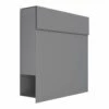 Briefkasten Wandbriefkasten Elegance Grau Metallic RAL 9007