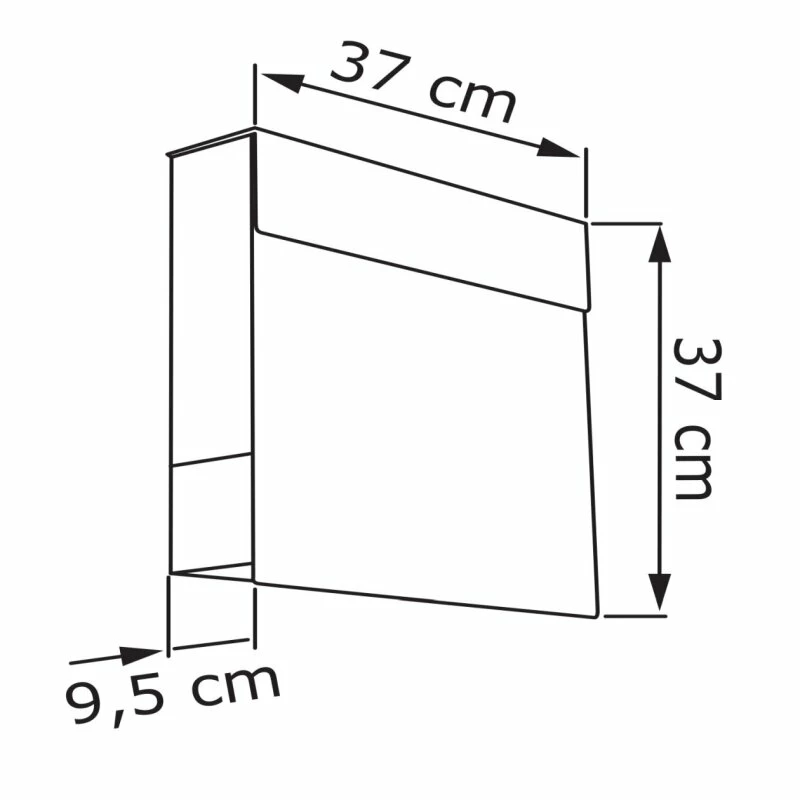 Briefkasten Wandbriefkasten Elegance Pro White Rot RAL 3004 Mit Weißer Acrylplatte 5 Briefkasten Wandbriefkasten Elegance Pro White Rot RAL 3004 Mit Weißer Acrylplatte – Bild 5