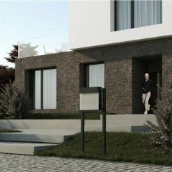 Briefkasten Wandbriefkasten Elegance Pro White Schwarz RAL 9005 Mit Weißer Acrylplatte -Türschilder aus Edelstahl Geschäft briefkasten wandbriefkasten elegance pro white schwarz ral 9005 mit weisser acrylplatte2