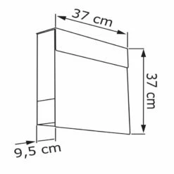 Briefkasten Wandbriefkasten Elegance Pro White Schwarz RAL 9005 Mit Weißer Acrylplatte -Türschilder aus Edelstahl Geschäft briefkasten wandbriefkasten elegance pro white schwarz ral 9005 mit weisser acrylplatte3