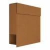 Briefkasten Wandbriefkasten Elegance Rost RAL 8001