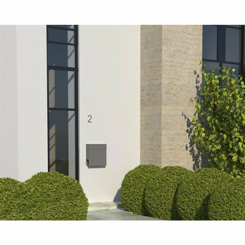 Briefkasten Wandbriefkasten Elegance Rot RAL 3004 3 Briefkasten Wandbriefkasten Elegance Rot RAL 3004 – Bild 3