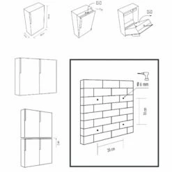 Briefkasten Wandbriefkasten Firona RAL 8001 Rost Mit Holzdekor-Front -Türschilder aus Edelstahl Geschäft briefkasten wandbriefkasten firona ral 8001 rost mit holzdekor front2