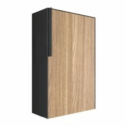Briefkasten Wandbriefkasten Firona Schwarz RAL 9005 Mit Holzdekor-Front