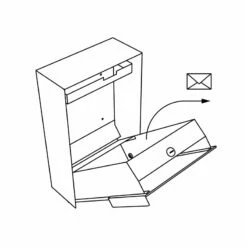 Briefkasten Wandbriefkasten Firona Weiß RAL 9016 Mit Holzdekor-Front -Türschilder aus Edelstahl Geschäft briefkasten wandbriefkasten firona weiss ral 9016 mit holzdekor front6