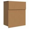 Briefkasten Wandbriefkasten Groove Rost RAL 8001