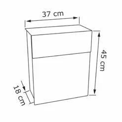 Briefkasten Wandbriefkasten Groove Rost RAL 8001 Mit Edelstahlklappe -Türschilder aus Edelstahl Geschäft briefkasten wandbriefkasten groove rost ral 8001 mit edelstahlklappe4