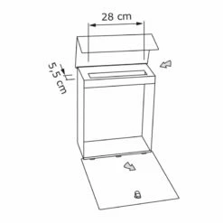 Briefkasten Wandbriefkasten Groove Rost RAL 8001 Mit Edelstahlklappe -Türschilder aus Edelstahl Geschäft briefkasten wandbriefkasten groove rost ral 8001 mit edelstahlklappe5